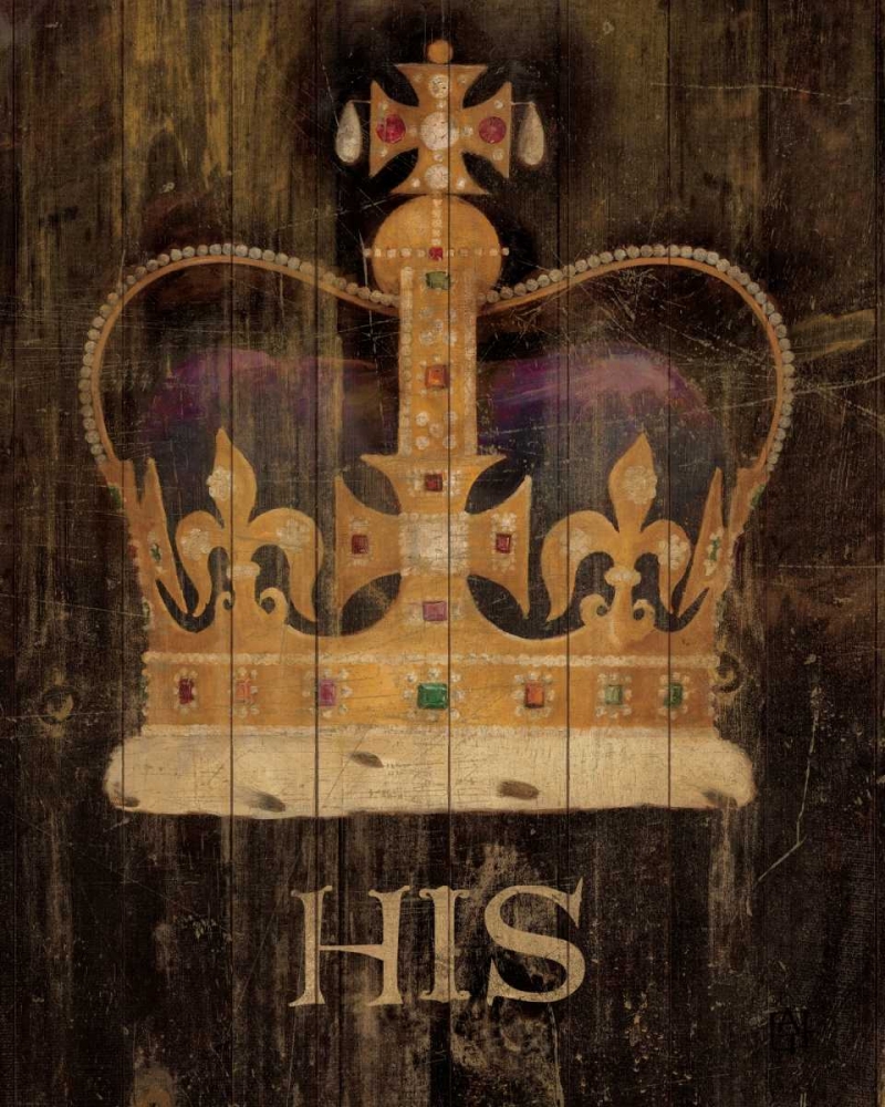 Wall Art Painting id:18488, Name: His Majestys Crown with word, Artist: Tillmon, Avery