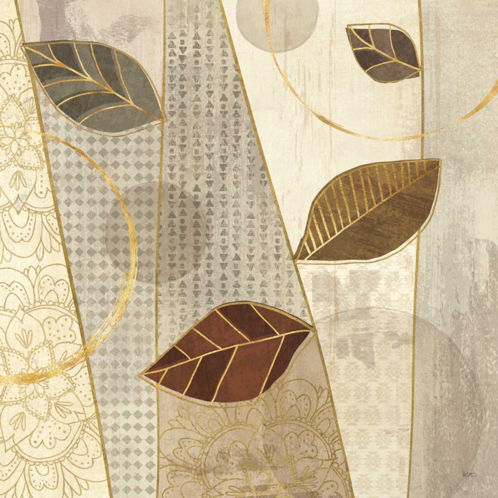 Wall Art Painting id:163694, Name: Bohemian Leaves III Neutral, Artist: Charron, Veronique