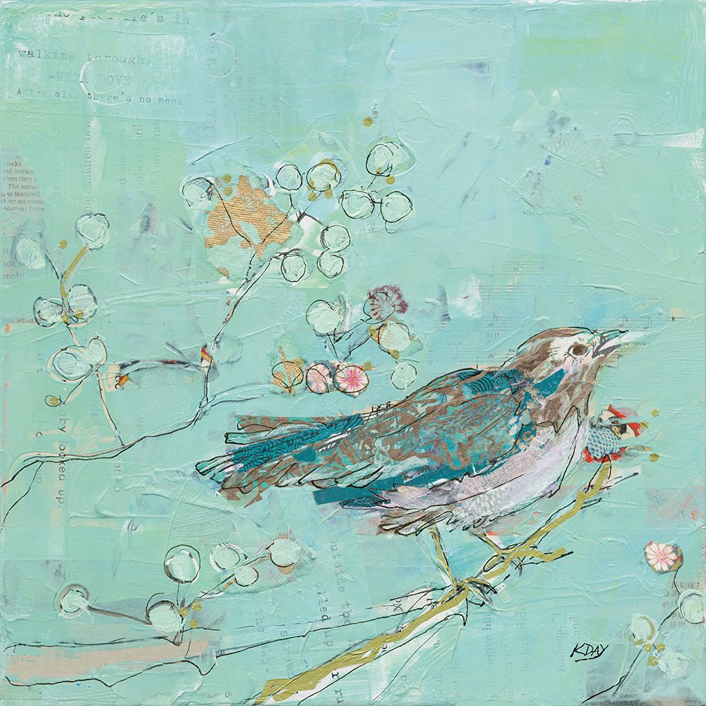 Art Print: Birds of a Feather v2 with Teal