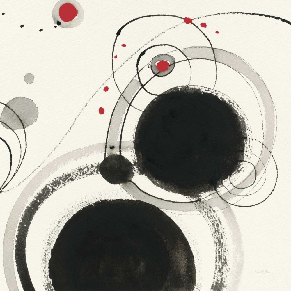 Wall Art Painting id:174998, Name: Planetary III with Red, Artist: Novak, Shirley