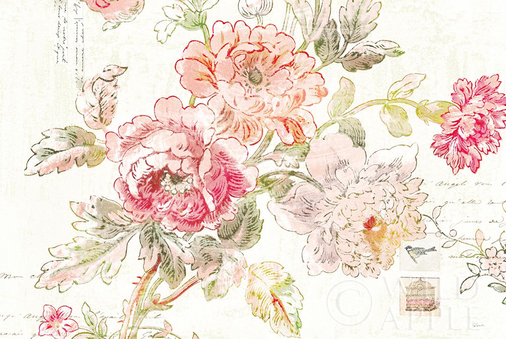 Wall Art Painting id:252588, Name: Cottage Roses I, Artist: Schlabach, Sue