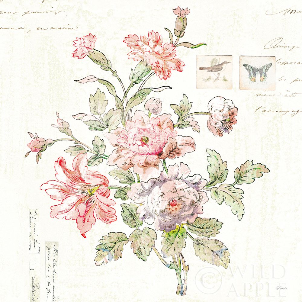 Wall Art Painting id:252586, Name: Cottage Roses III, Artist: Schlabach, Sue