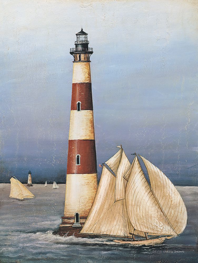 Wall Art Painting id:722415, Name: Harbor Light, Artist: Brown, David Carter