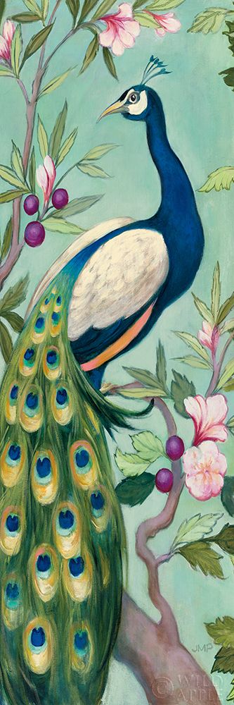 Wall Art Painting id:336015, Name: Pretty Peacock II Crop, Artist: Purinton, Julia