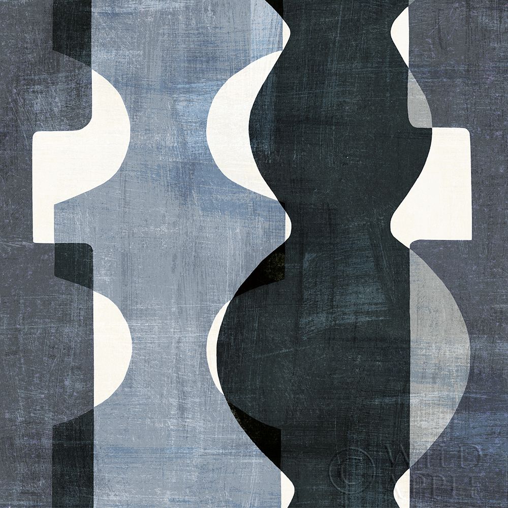 Wall Art Painting id:193030, Name: Geometric Deco II BW, Artist: Wild Apple Portfolio