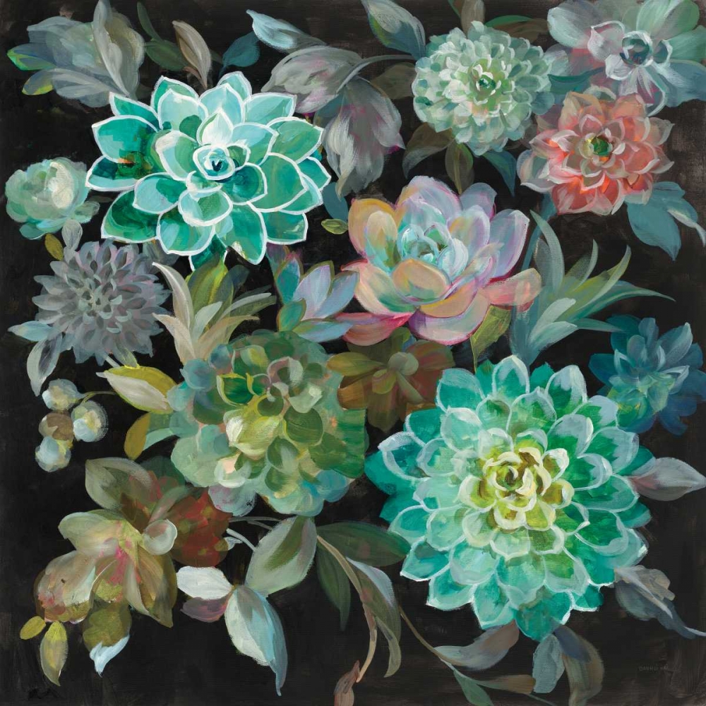 Wall Art Painting id:175077, Name: Floral Succulents, Artist: Nai, Danhui