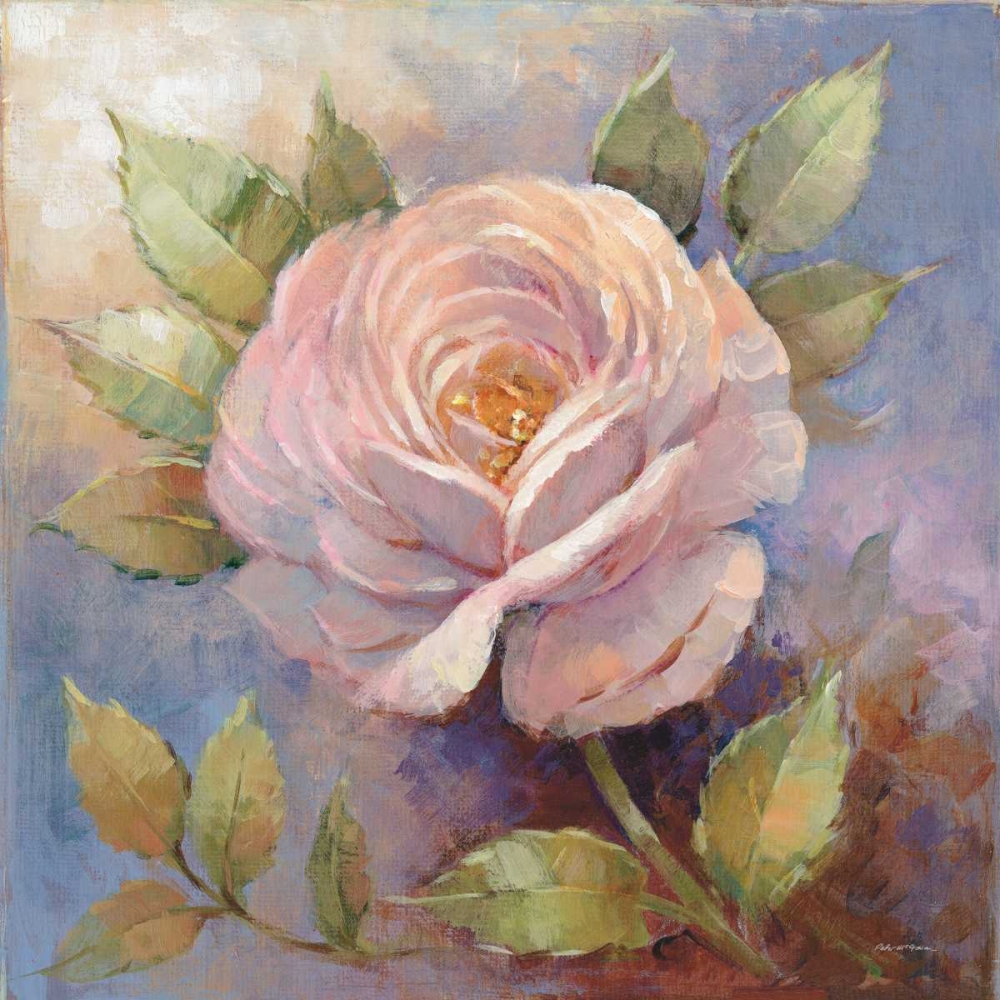 Wall Art Painting id:175138, Name: Roses on Blue IV Crop, Artist: McGowan, Peter