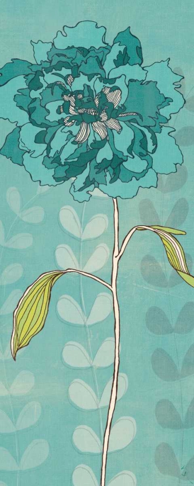 Art Print: Sarahs Garden in Blue II