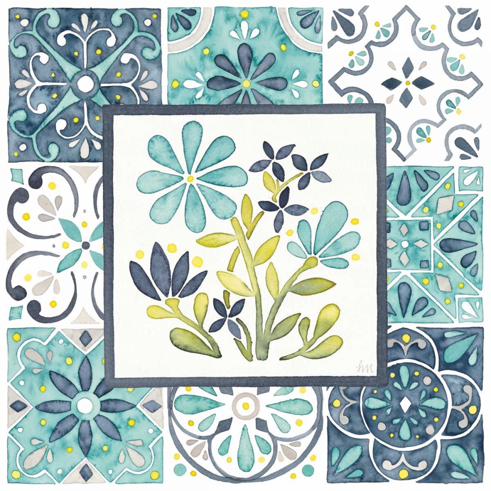 Wall Art Painting id:172164, Name: Garden Getaway Patchwork I, Artist: Marshall, Laura