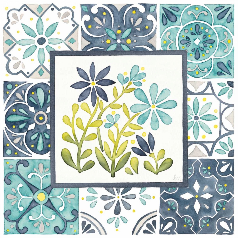 Wall Art Painting id:172163, Name: Garden Getaway Patchwork II, Artist: Marshall, Laura