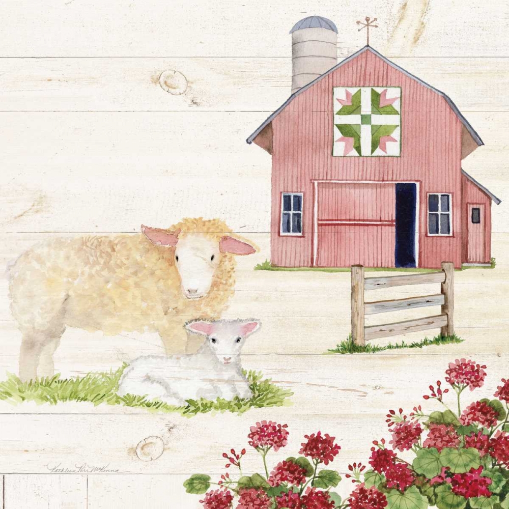 Wall Art Painting id:172126, Name: Life on the Farm II, Artist: McKenna, Kathleen Parr