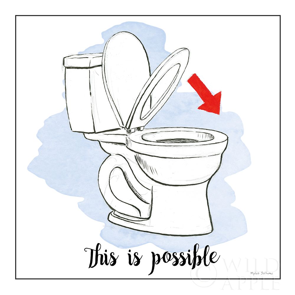 Art Print: Home Improvement VI with Color Scrip