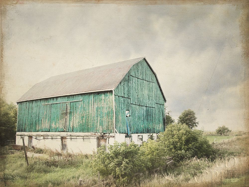 Wall Art Painting id:195222, Name: Late Summer Barn I Crop Vintage, Artist: Urquhart, Elizabeth