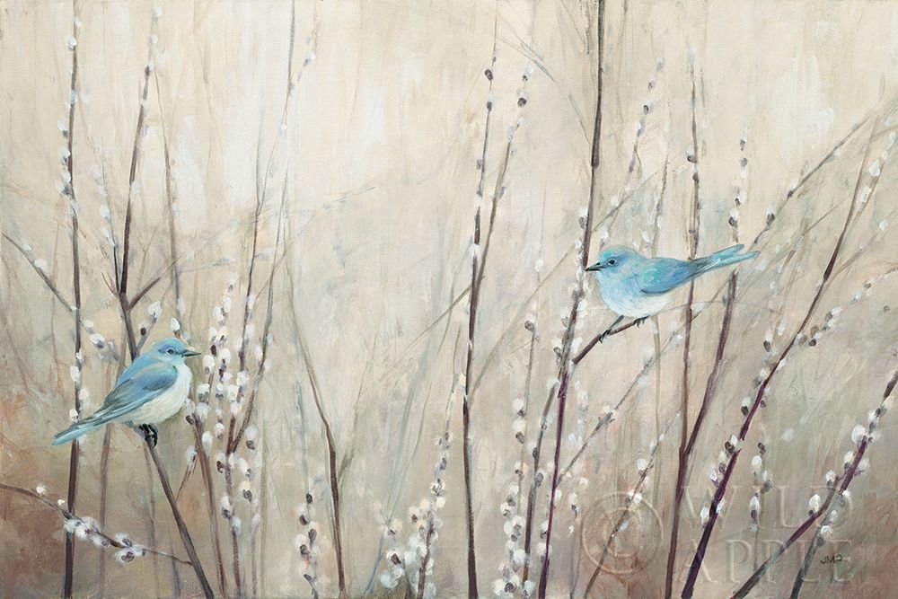 Wall Art Painting id:195217, Name: Pretty Birds Neutral, Artist: Purinton, Julia