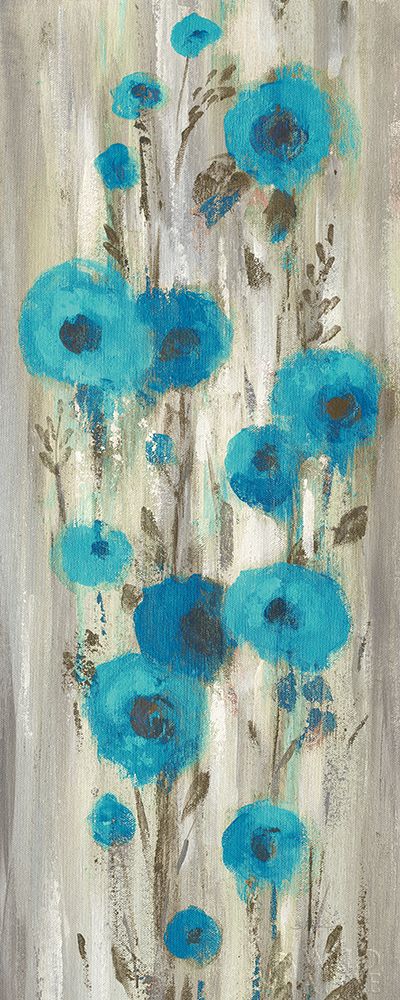 Wall Art Painting id:195172, Name: Roadside Flowers II Blue Crop, Artist: Vassileva, Silvia