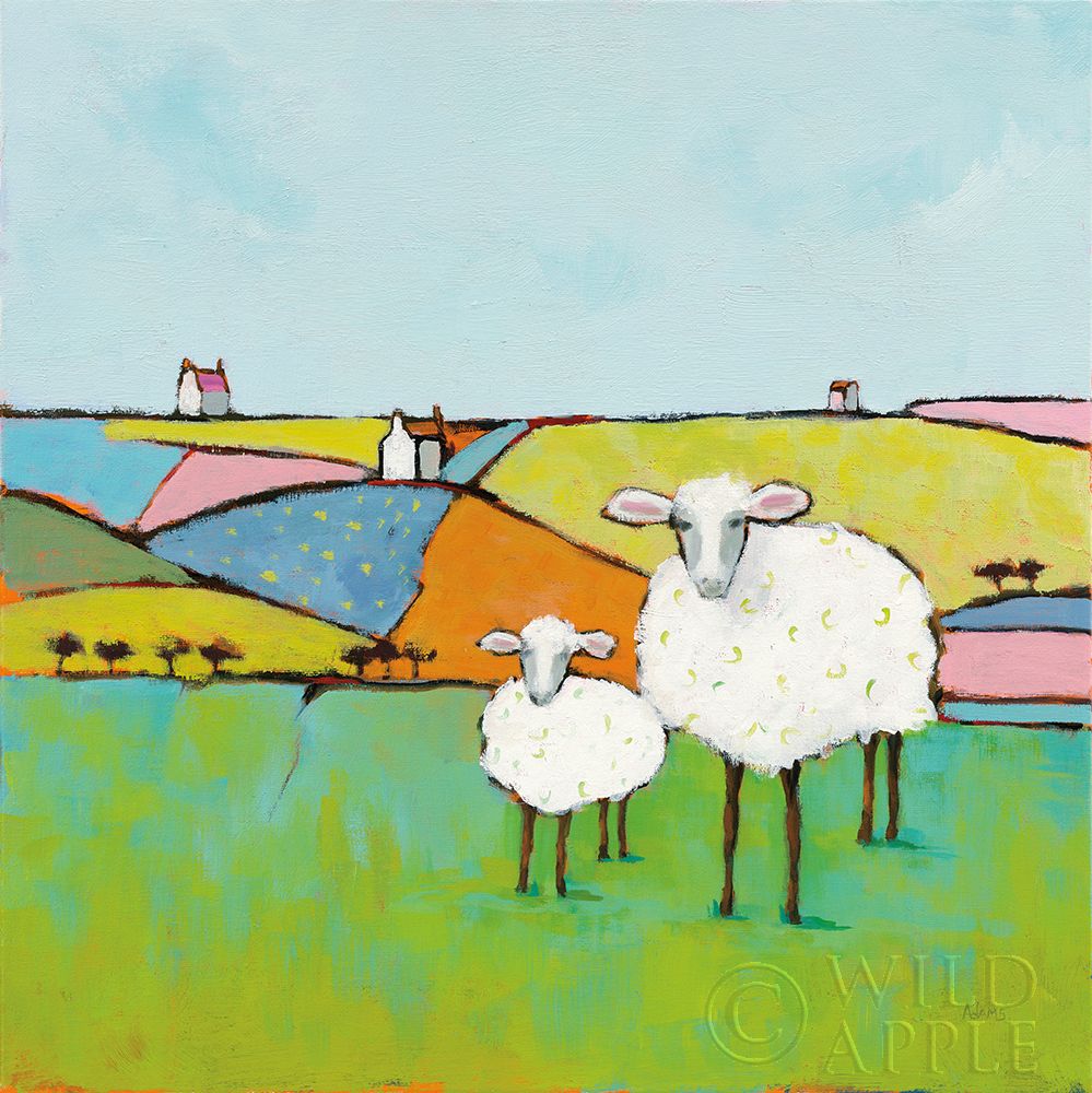 Art Print: Sheep in the Meadow