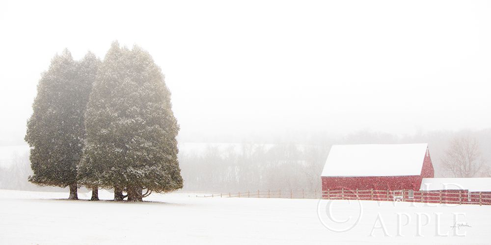 Wall Art Painting id:198439, Name: Winter Farm, Artist: Aledanda