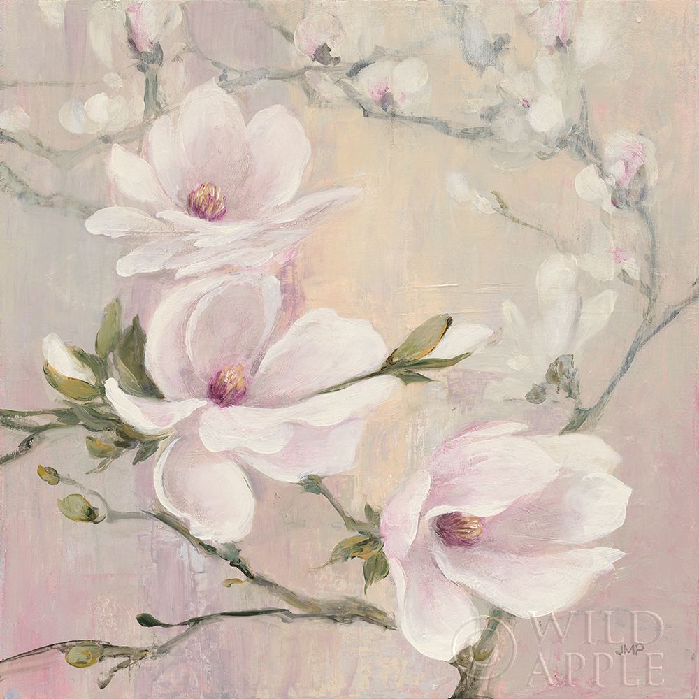 Wall Art Painting id:211457, Name: Blushing Magnolias, Artist: Purinton, Julia
