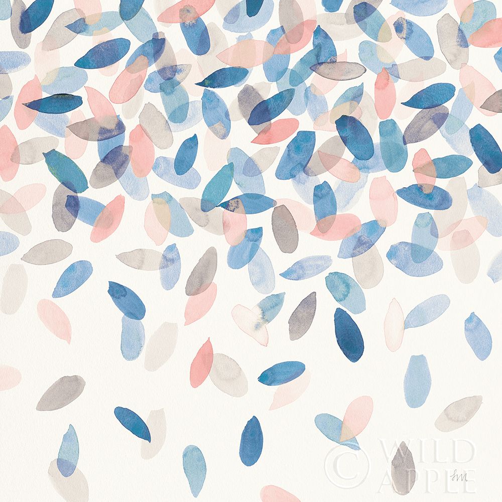 Wall Art Painting id:220439, Name: Spring Cascade II Blue Crop, Artist: Marshall, Laura