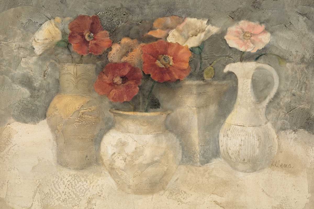 Wall Art Painting id:18889, Name: Poppies in White, Artist: Hristova, Albena