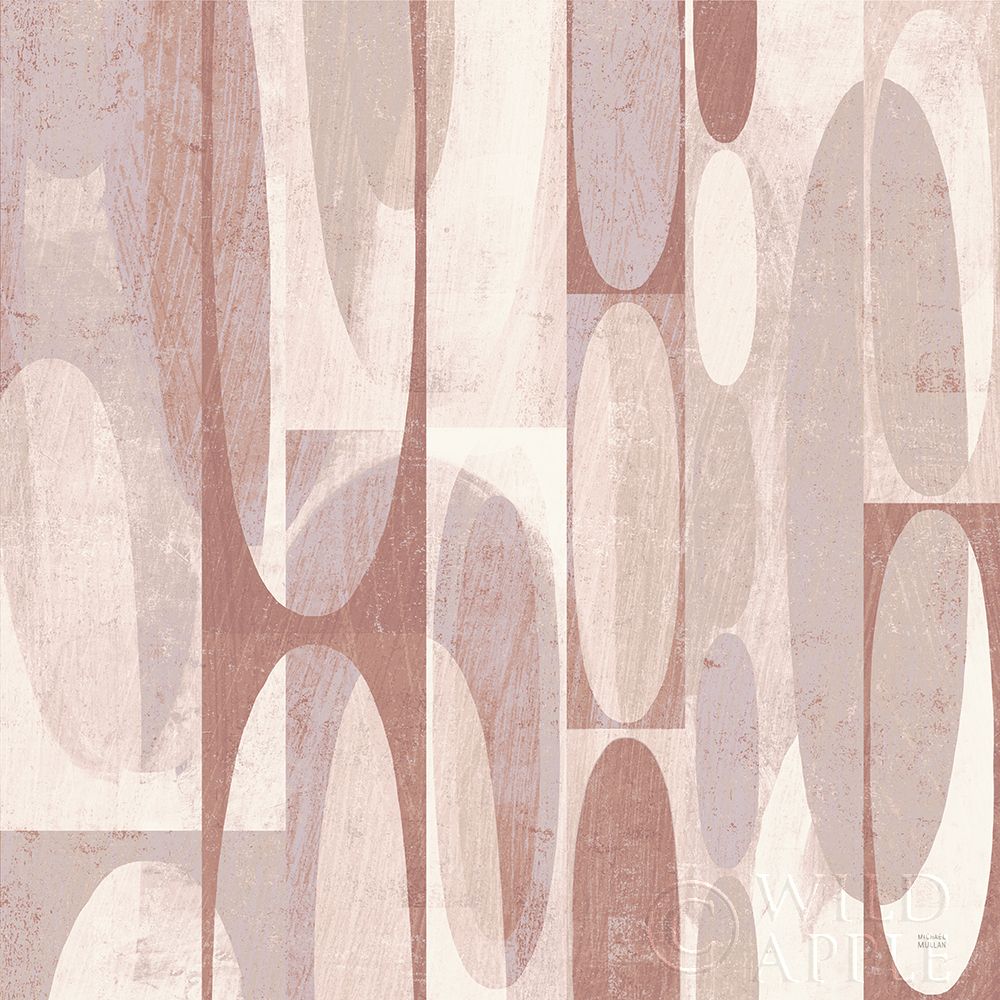 Wall Art Painting id:228010, Name: Mod Pods Blush, Artist: Mullan, Michael