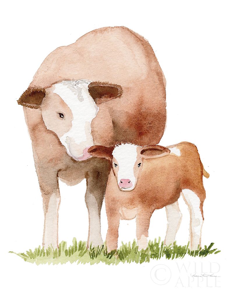 Wall Art Painting id:211491, Name: Life on the Farm Animal Element I, Artist: McKenna, Kathleen Parr