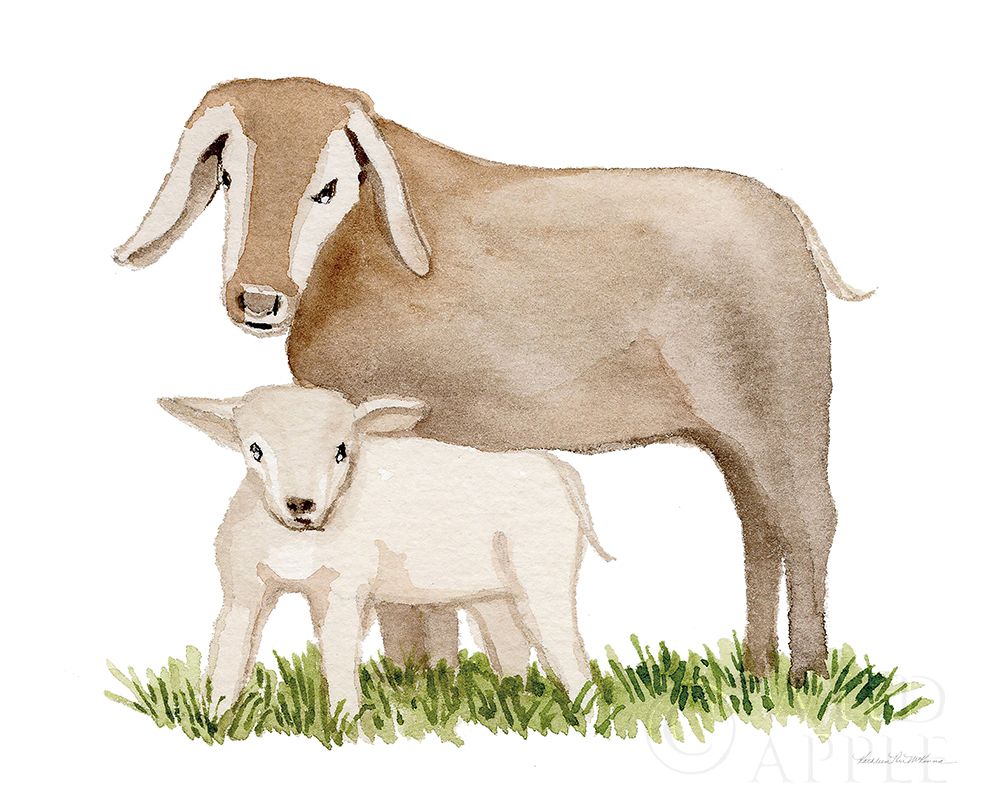 Wall Art Painting id:211490, Name: Life on the Farm Animal Element II, Artist: McKenna, Kathleen Parr