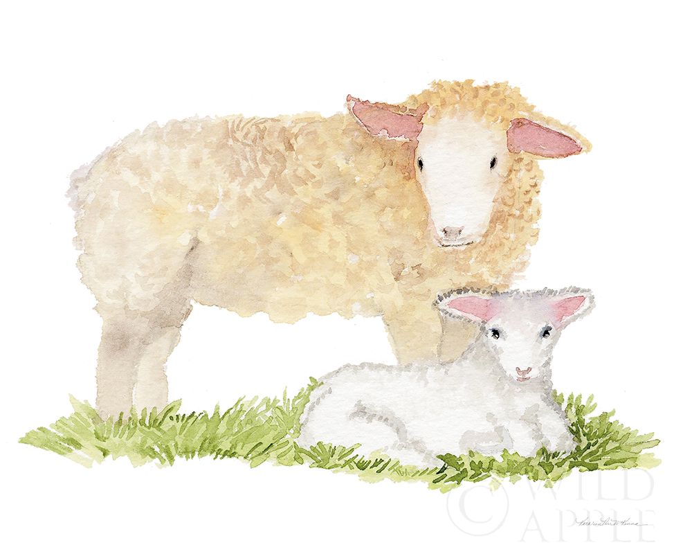 Wall Art Painting id:211489, Name: Life on the Farm Animal Element III, Artist: McKenna, Kathleen Parr