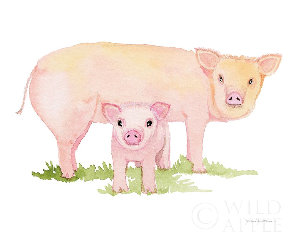 Wall Art Painting id:211488, Name: Life on the Farm Animal Element IV, Artist: McKenna, Kathleen Parr