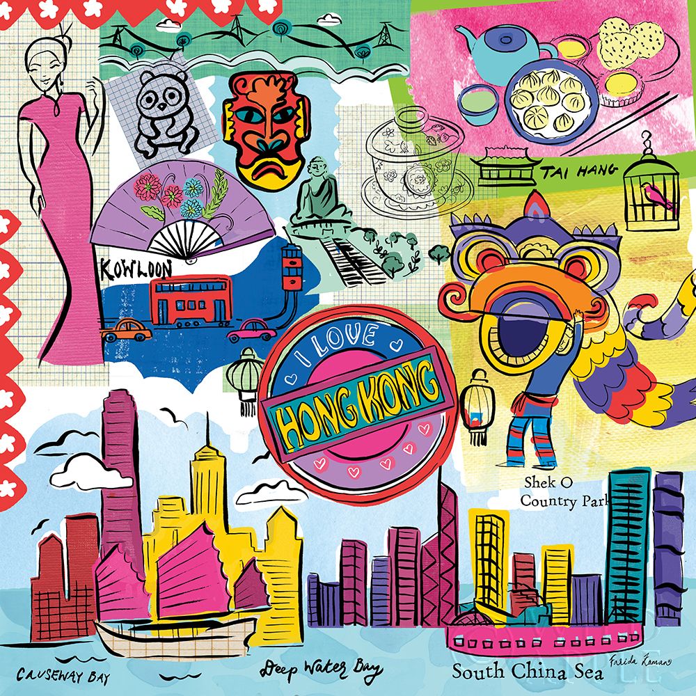 Art Print: Global Travel XIV