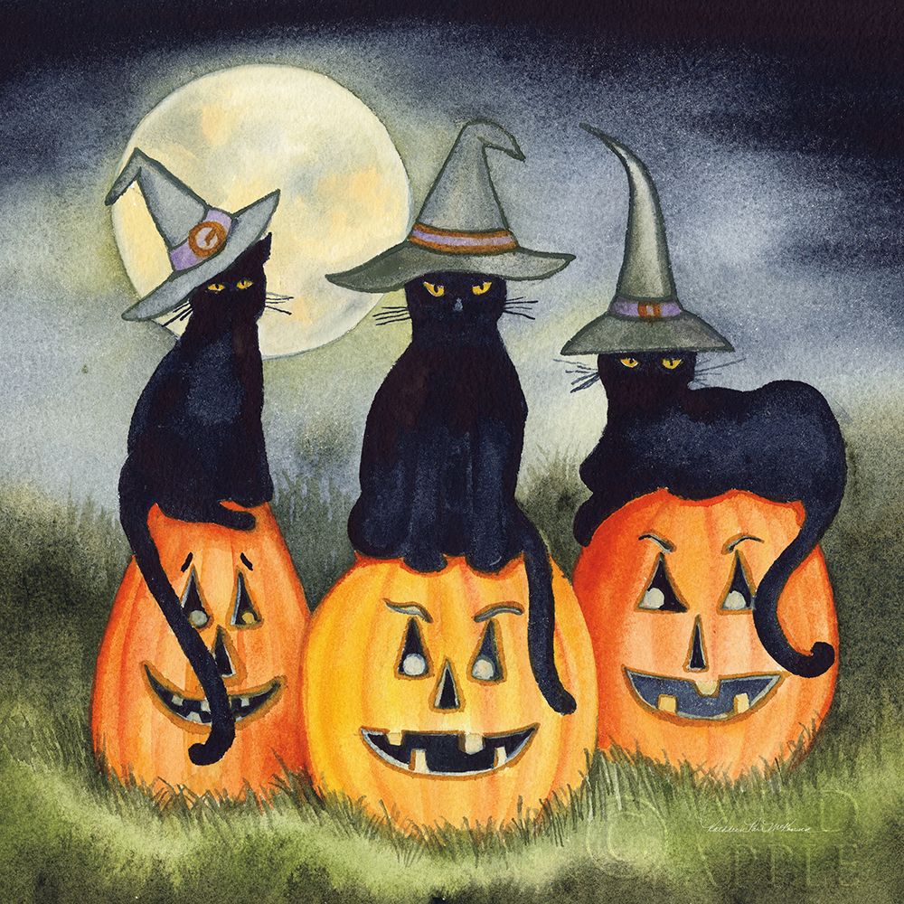 Wall Art Painting id:257821, Name: Haunting Halloween Night II No Border, Artist: McKenna, Kathleen Parr