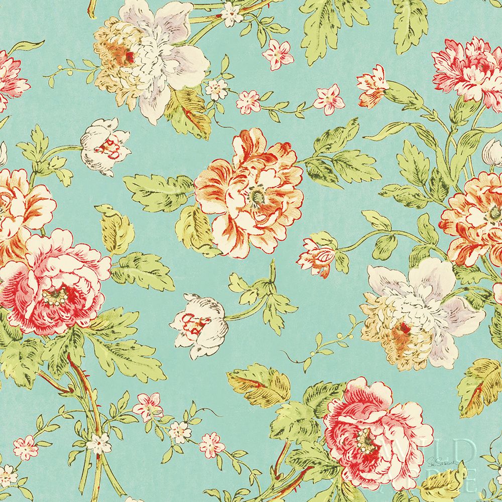 Wall Art Painting id:247360, Name: Cottage Roses Pattern IIID, Artist: Schlabach, Sue