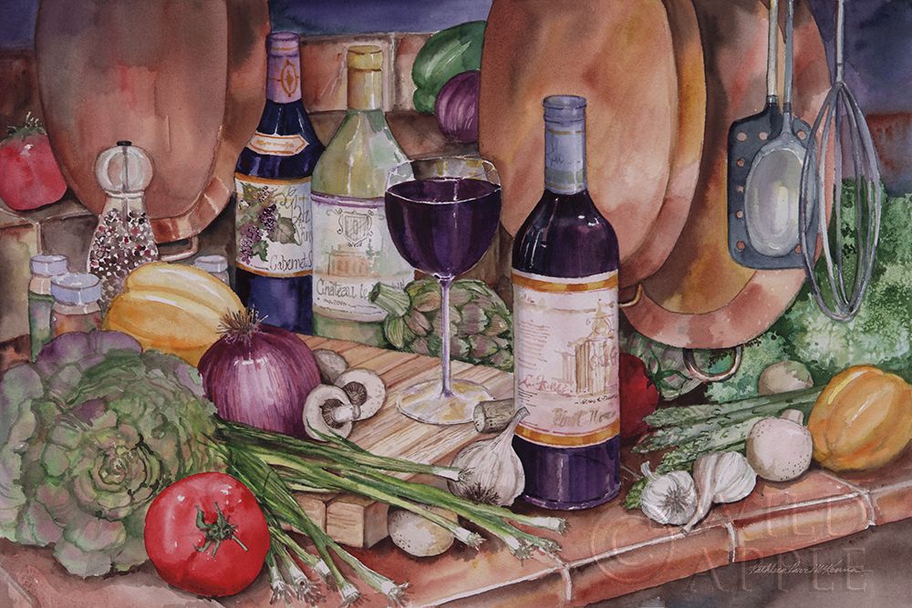 Wall Art Painting id:231516, Name: Gourmet Night, Artist: McKenna, Kathleen Parr