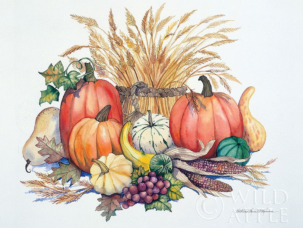 Wall Art Painting id:239962, Name: Pumpkin Harvest, Artist: McKenna, Kathleen Parr