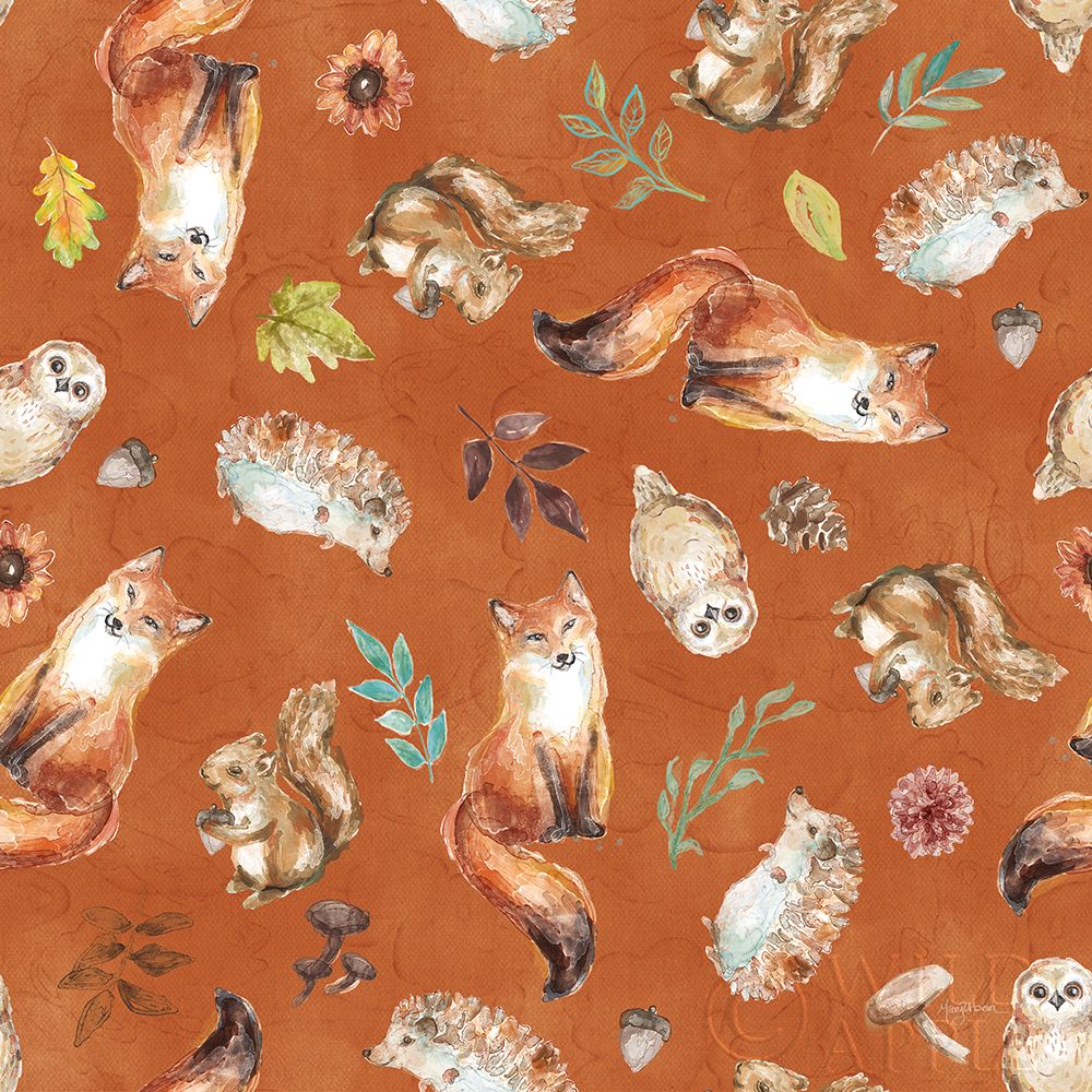 Wall Art Painting id:252227, Name: Autumn Friends Pattern IVB, Artist: Urban, Mary