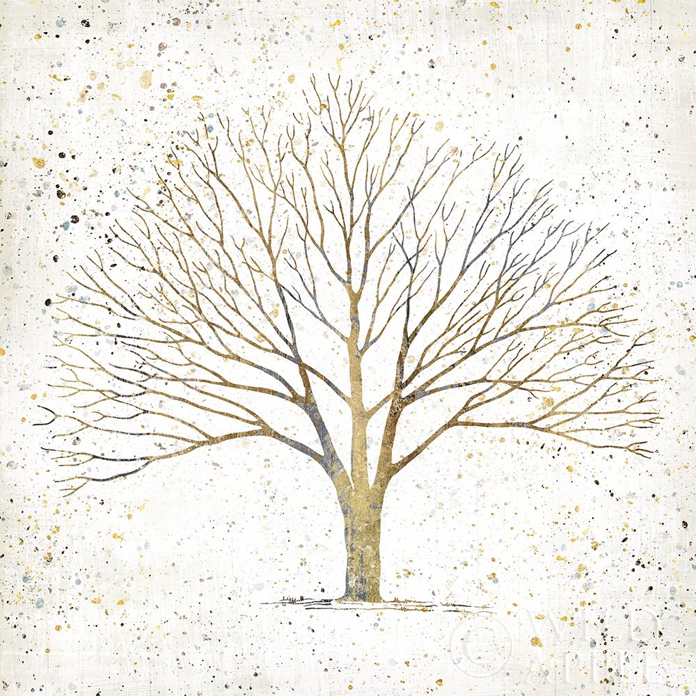 Wall Art Painting id:281535, Name: Solitary Tree Gold, Artist: Tillmon, Avery