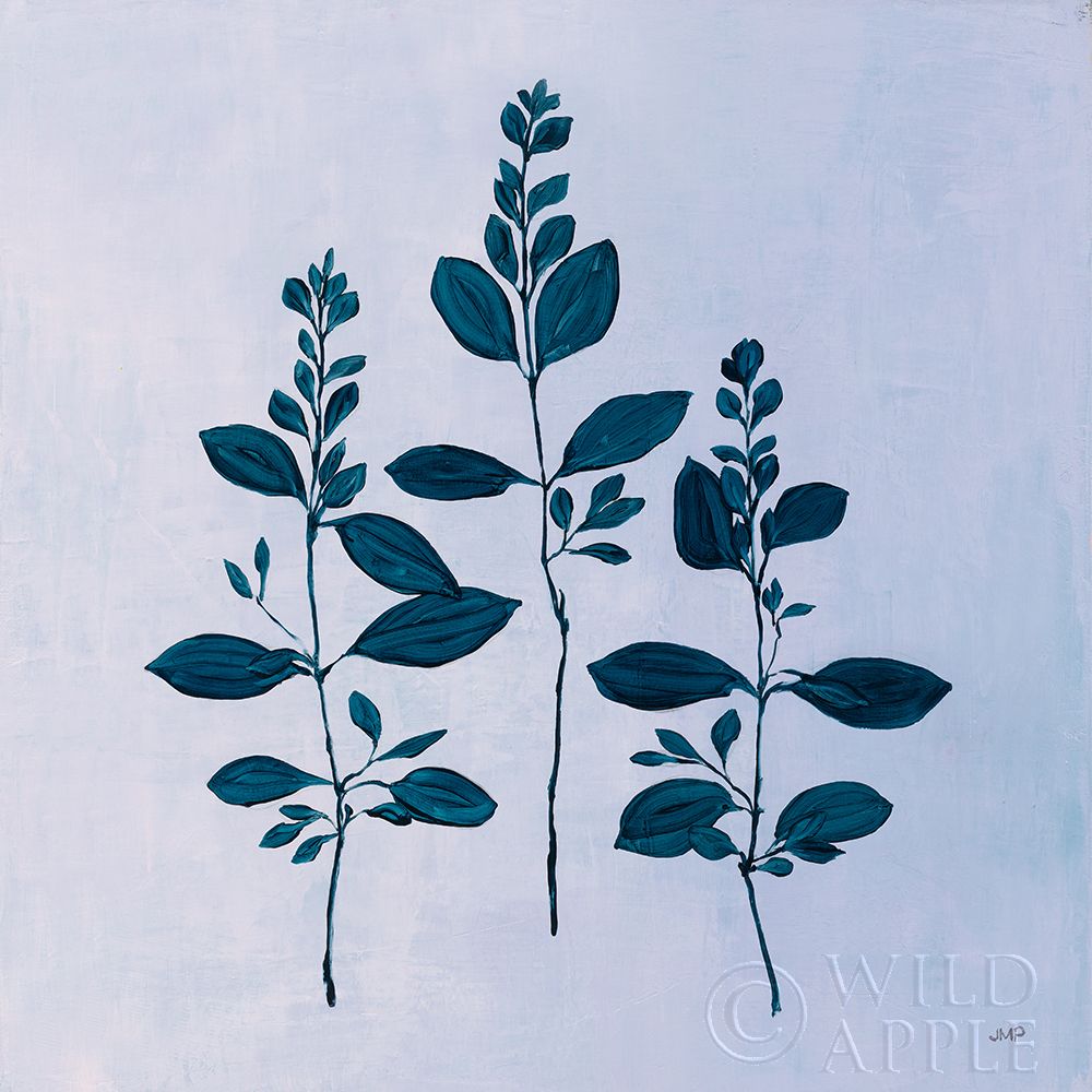 Wall Art Painting id:252218, Name: Botanical Study IV Blue, Artist: Purinton, Julia