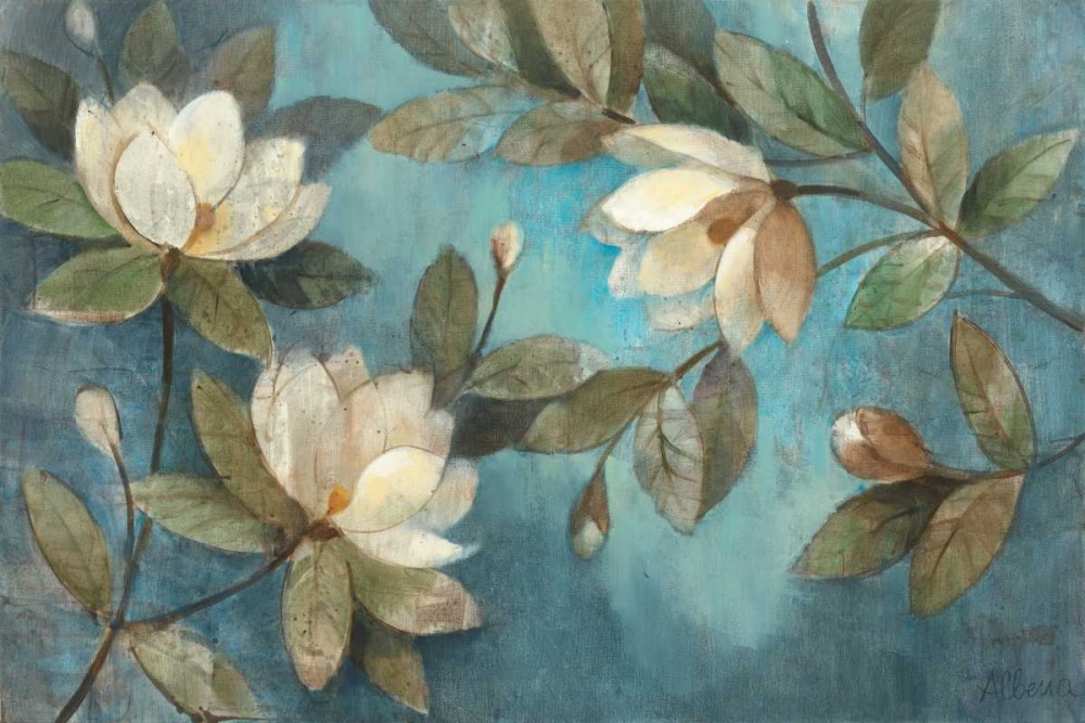 Wall Art Painting id:18078, Name: Floating Magnolias, Artist: Hristova, Albena