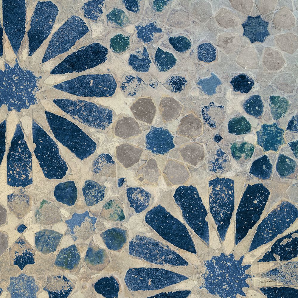 Wall Art Painting id:283952, Name: Alhambra Tile II Stone, Artist: Schlabach, Sue