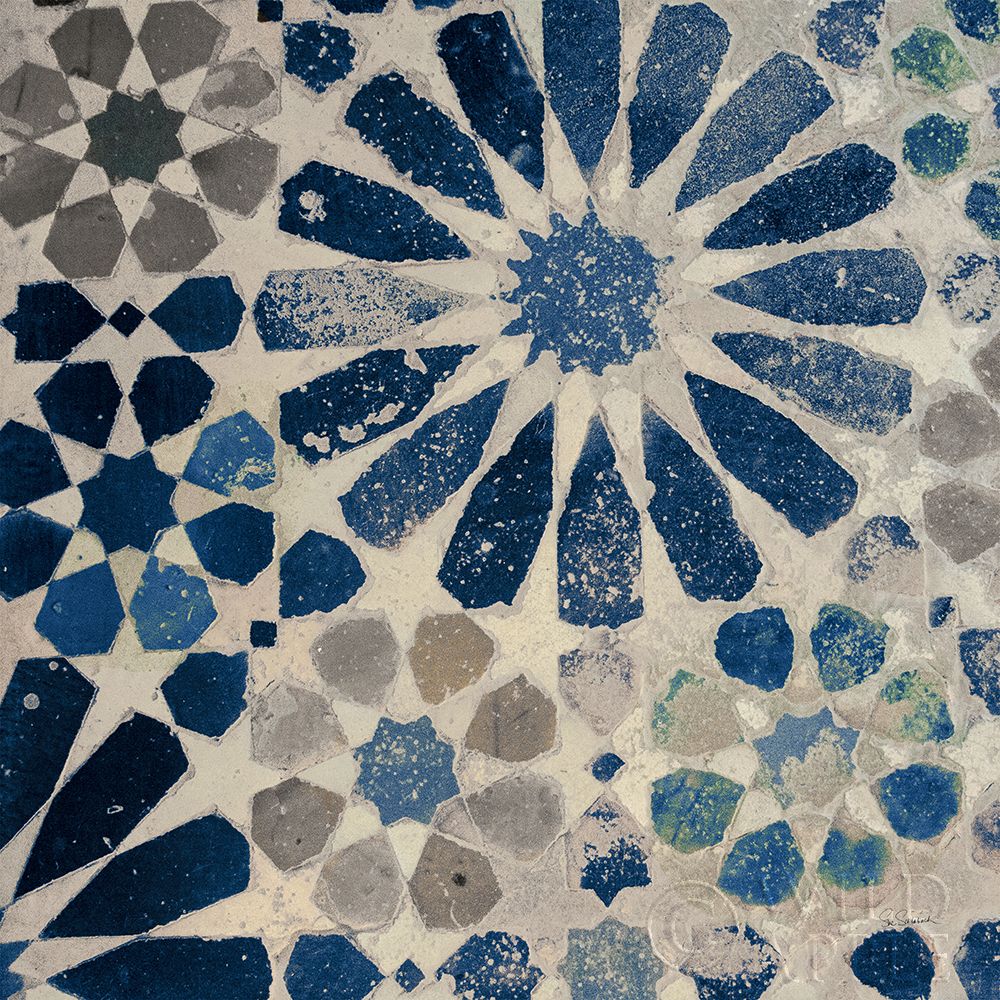Wall Art Painting id:283951, Name: Alhambra Tile III Stone, Artist: Schlabach, Sue