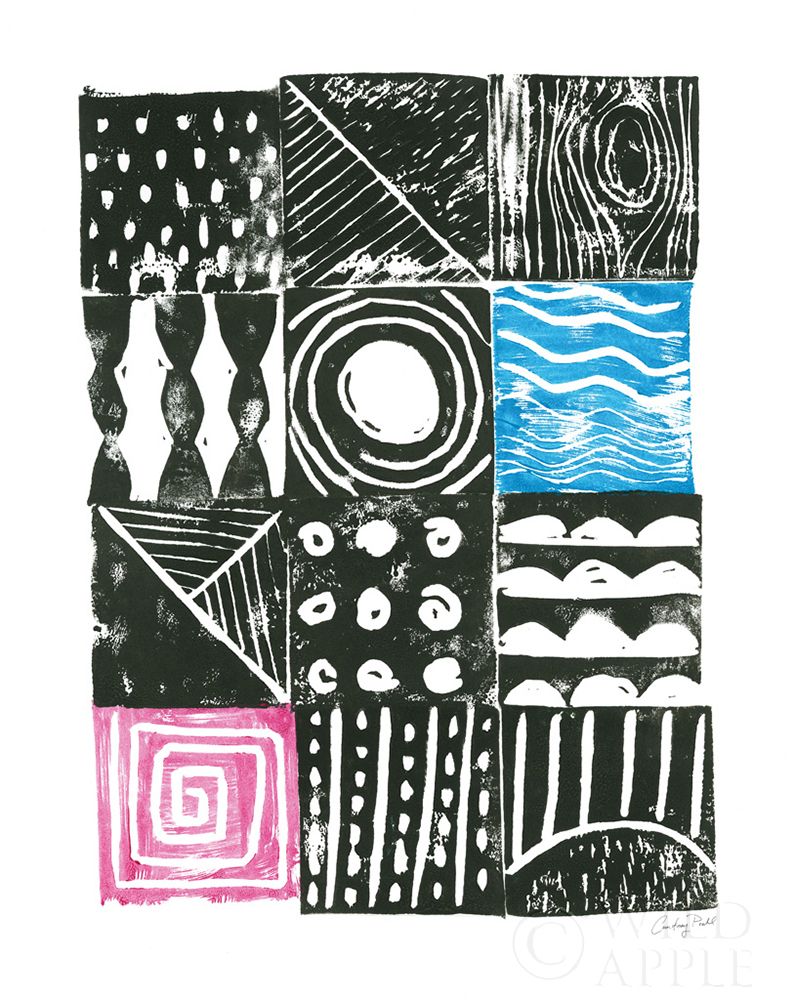 Wall Art Painting id:265075, Name: Block Print I, Artist: Prahl, Courtney