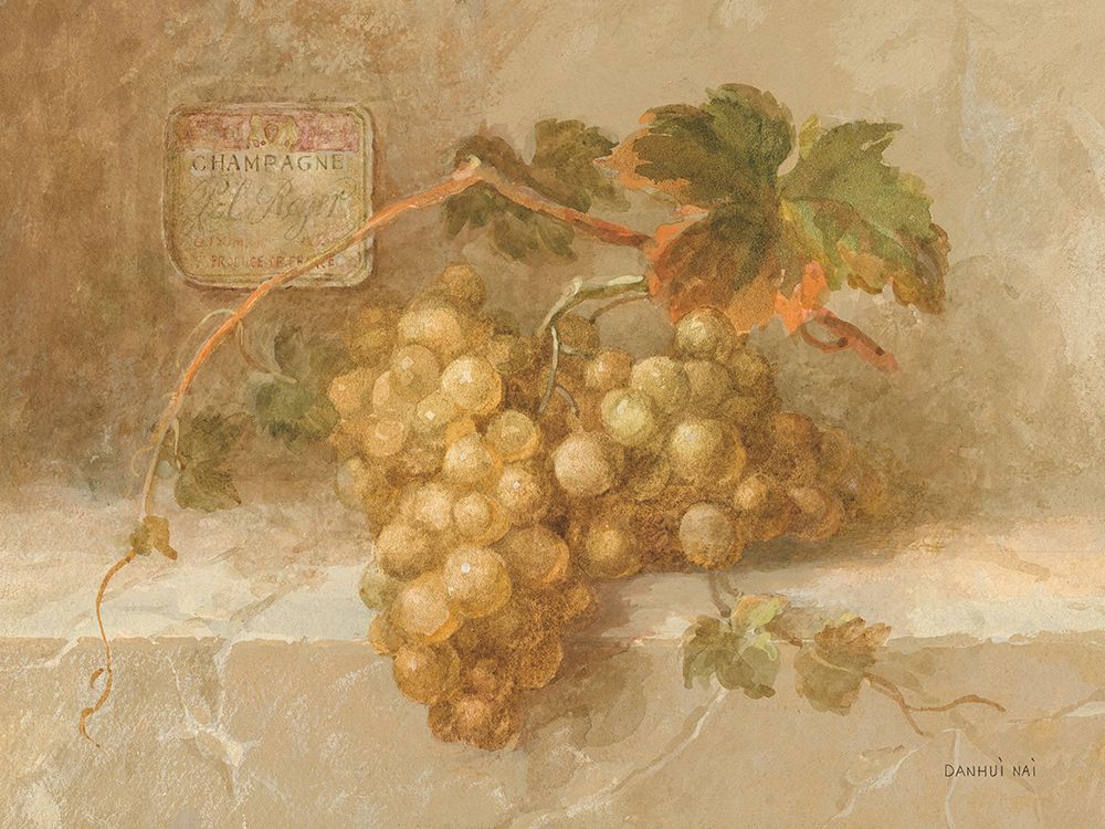 Wall Art Painting id:678097, Name: Champagne Grapes, Artist: Nai, Danhui