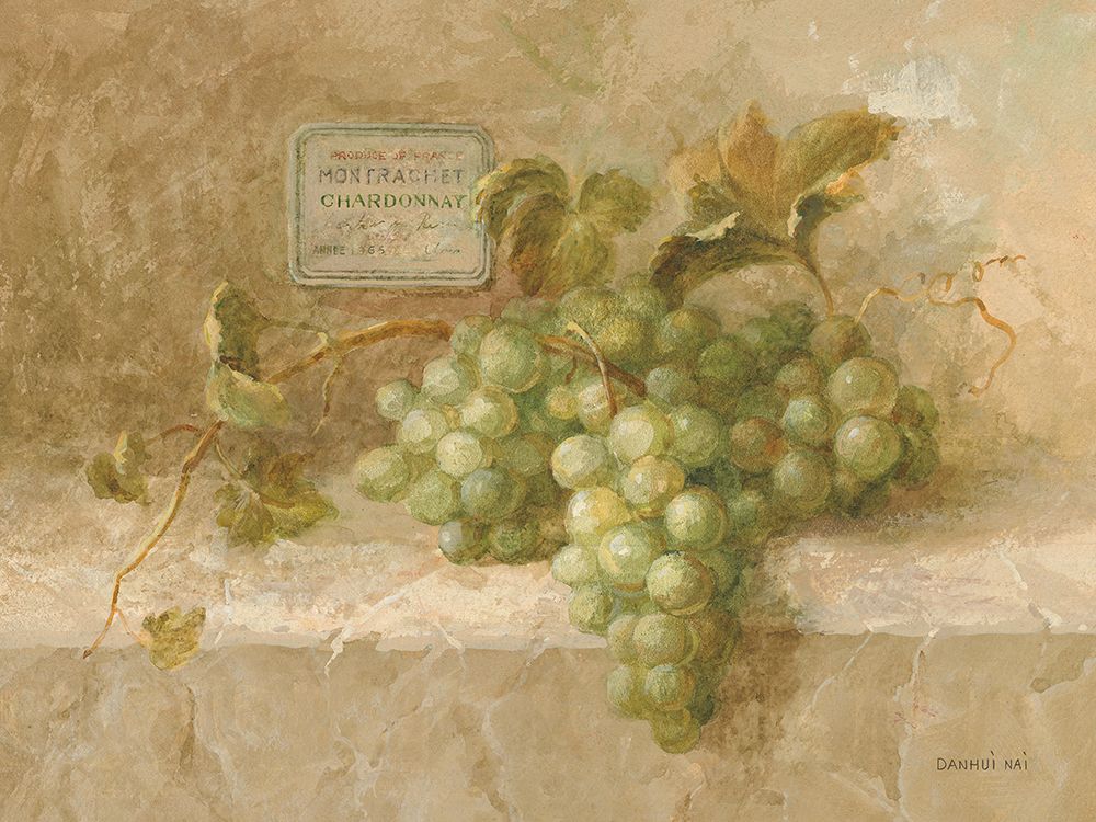 Wall Art Painting id:678098, Name: Chardonnay Grapes, Artist: Nai, Danhui