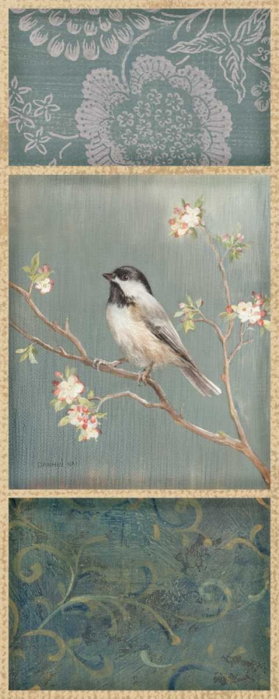 Wall Art Painting id:18428, Name: Black Capped Chickadee - Wag, Artist: Nai, Danhui