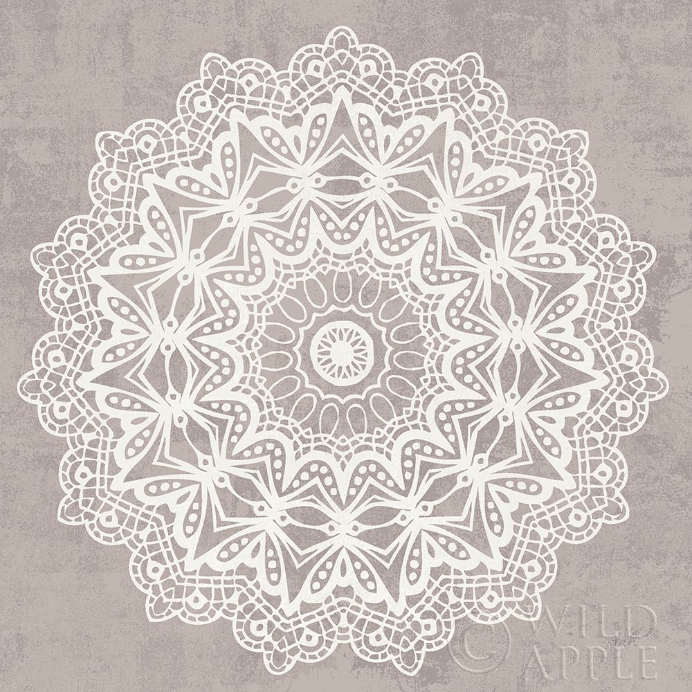 Wall Art Painting id:298412, Name: Contemporary Lace Neutral VI v2 Vintage, Artist: Hershey, Moira