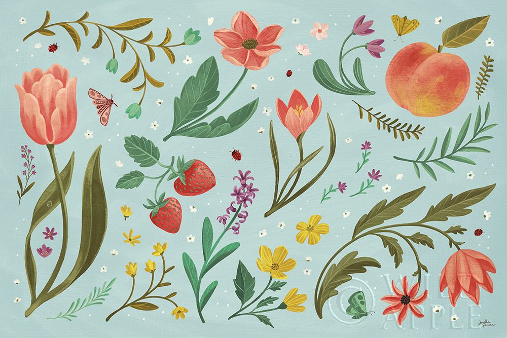 Wall Art Painting id:277891, Name: Spring Botanical I, Artist: Penner, Janelle