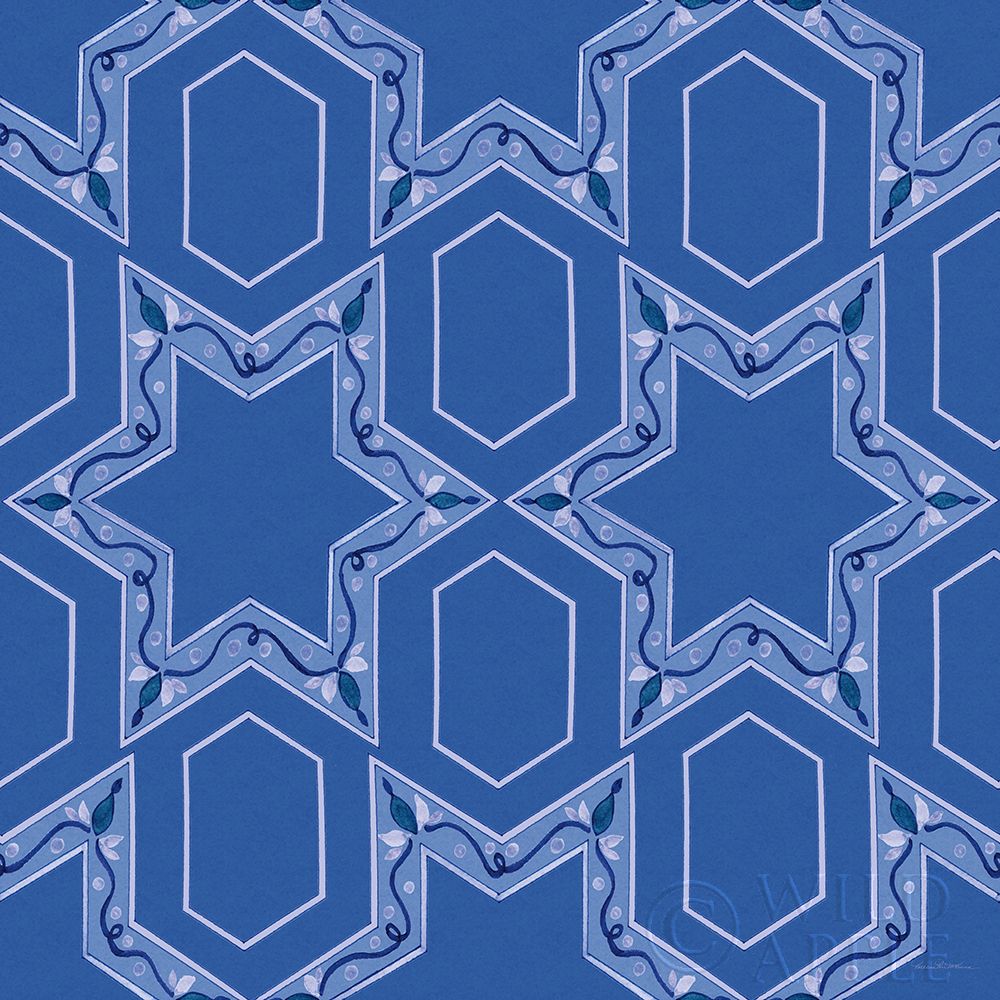 Wall Art Painting id:278112, Name: Celebrating Hanukkah Pattern VIII, Artist: McKenna, Kathleen Parr