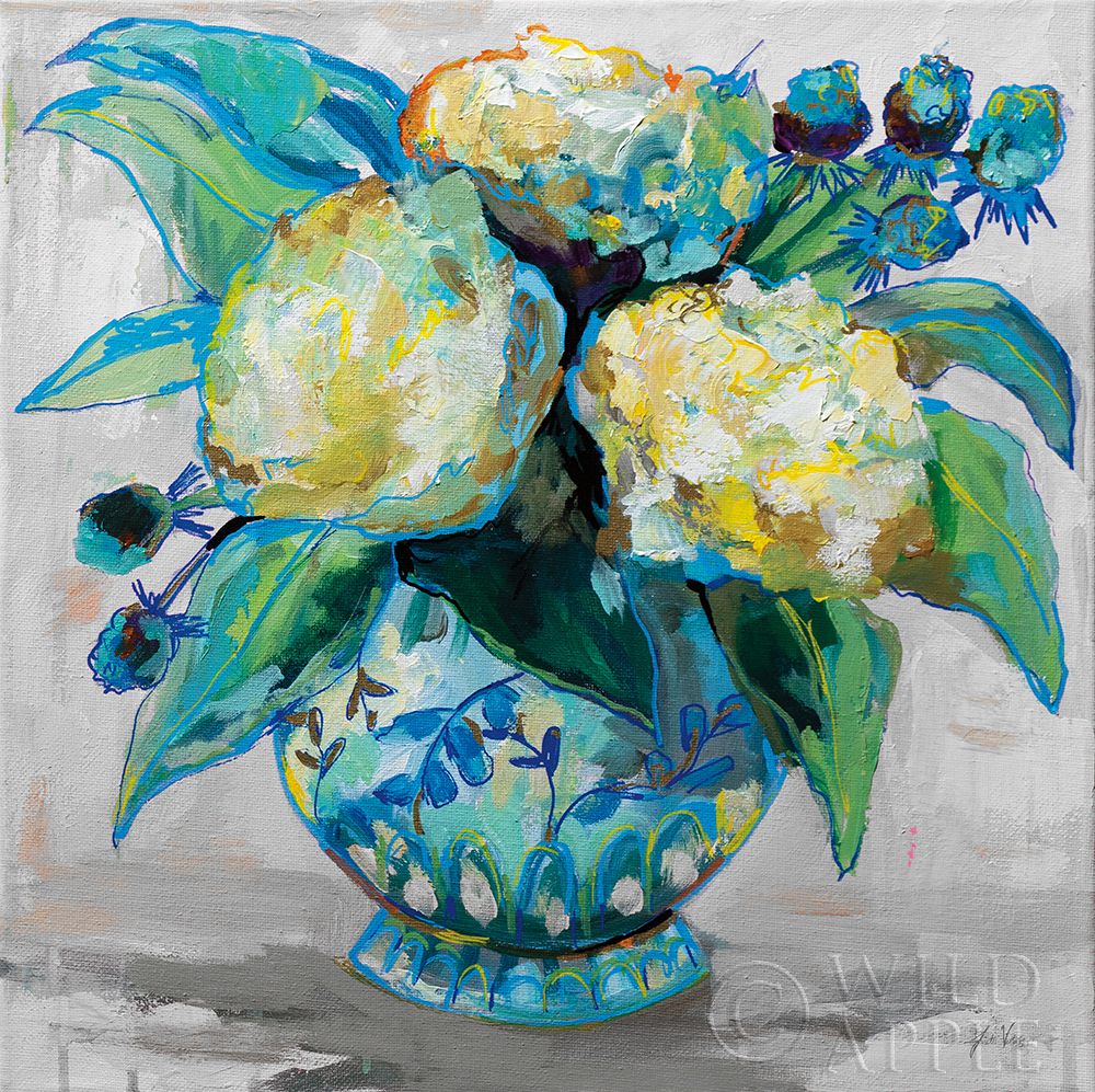 Wall Art Painting id:308475, Name: Ginger Jar I Gray, Artist: Vertentes, Jeanette