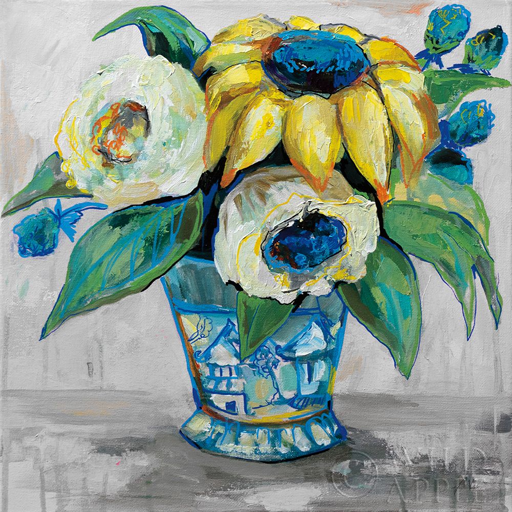 Wall Art Painting id:308476, Name: Ginger Jar II Gray, Artist: Vertentes, Jeanette