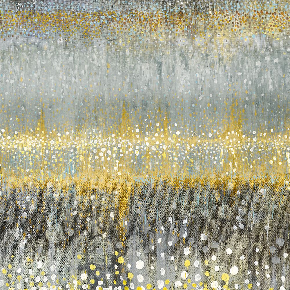 Wall Art Painting id:718997, Name: Rain Abstract I Yellow Gray, Artist: Nai, Danhui